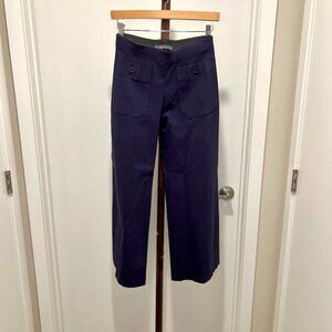 Equestrian Designs - Wide Leg Stretch "Crystal" Pant Size P - Navy